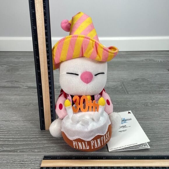 Final Fantasy Moogle 30th Anniversary Birthday Cake Plush Square Enix Japan NEW - Picture 12 of 12